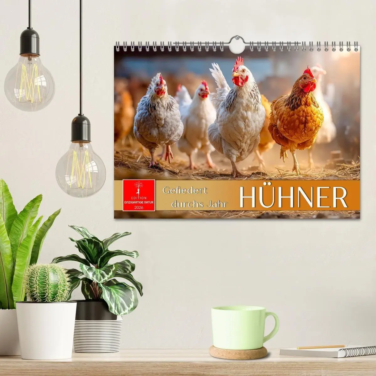 Bild: 9783516658927 | Hühner - gefiedert durchs Jahr (Wandkalender 2026 DIN A4 quer),...