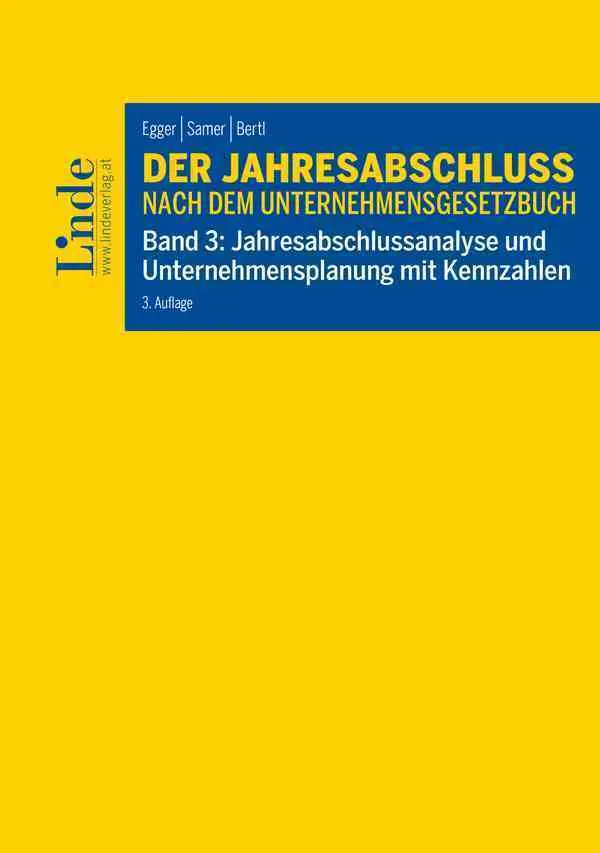 Cover: 9783707348927 | Der Jahresabschluss nach dem Unternehmensgesetzbuch, Band 3 | Buch