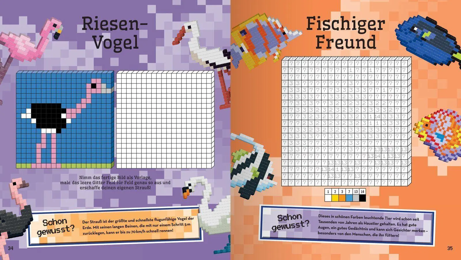 Bild: 9783741528927 | Pixelmalbuch Tiere | Ullmann Ullmann Ullmann Medien Verlag | Buch