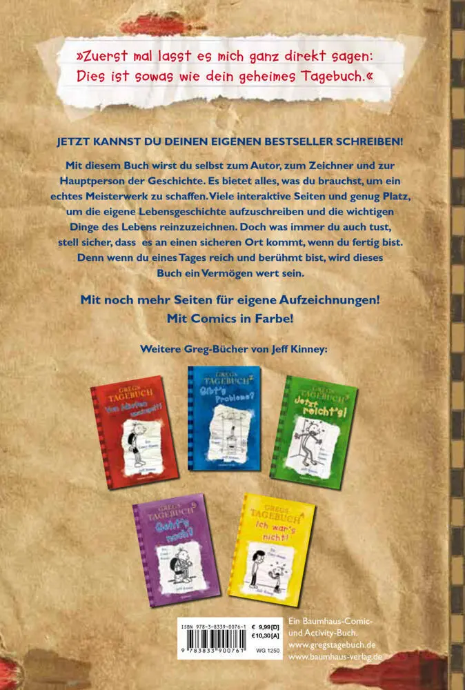 Bild: 9783833908927 | Gregs Tagebuch - Mach's wie Greg! | Jeff Kinney | Taschenbuch | 224 S.