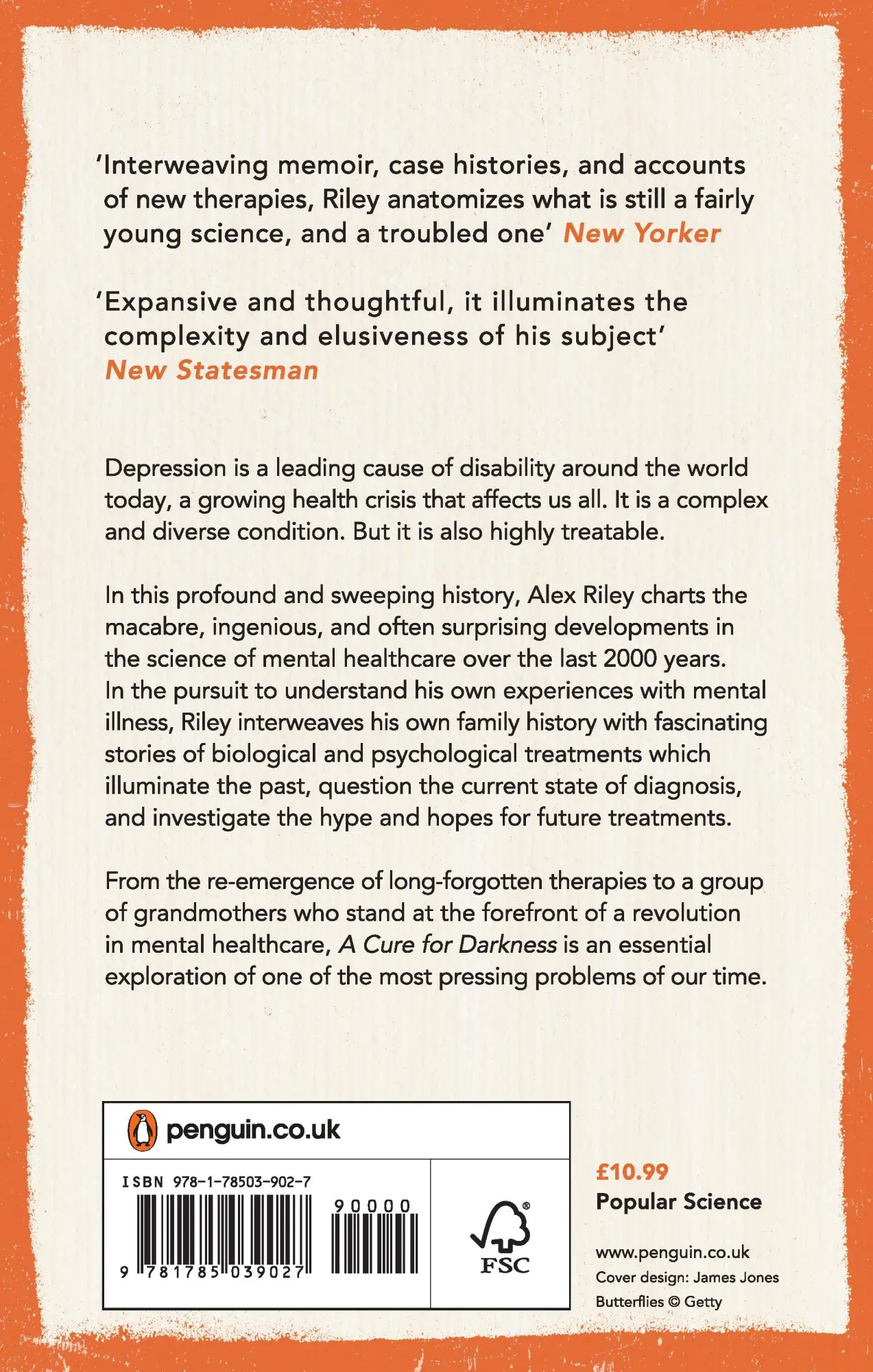 Rückseite: 9781785039027 | A Cure for Darkness | The story of depression and how we treat it