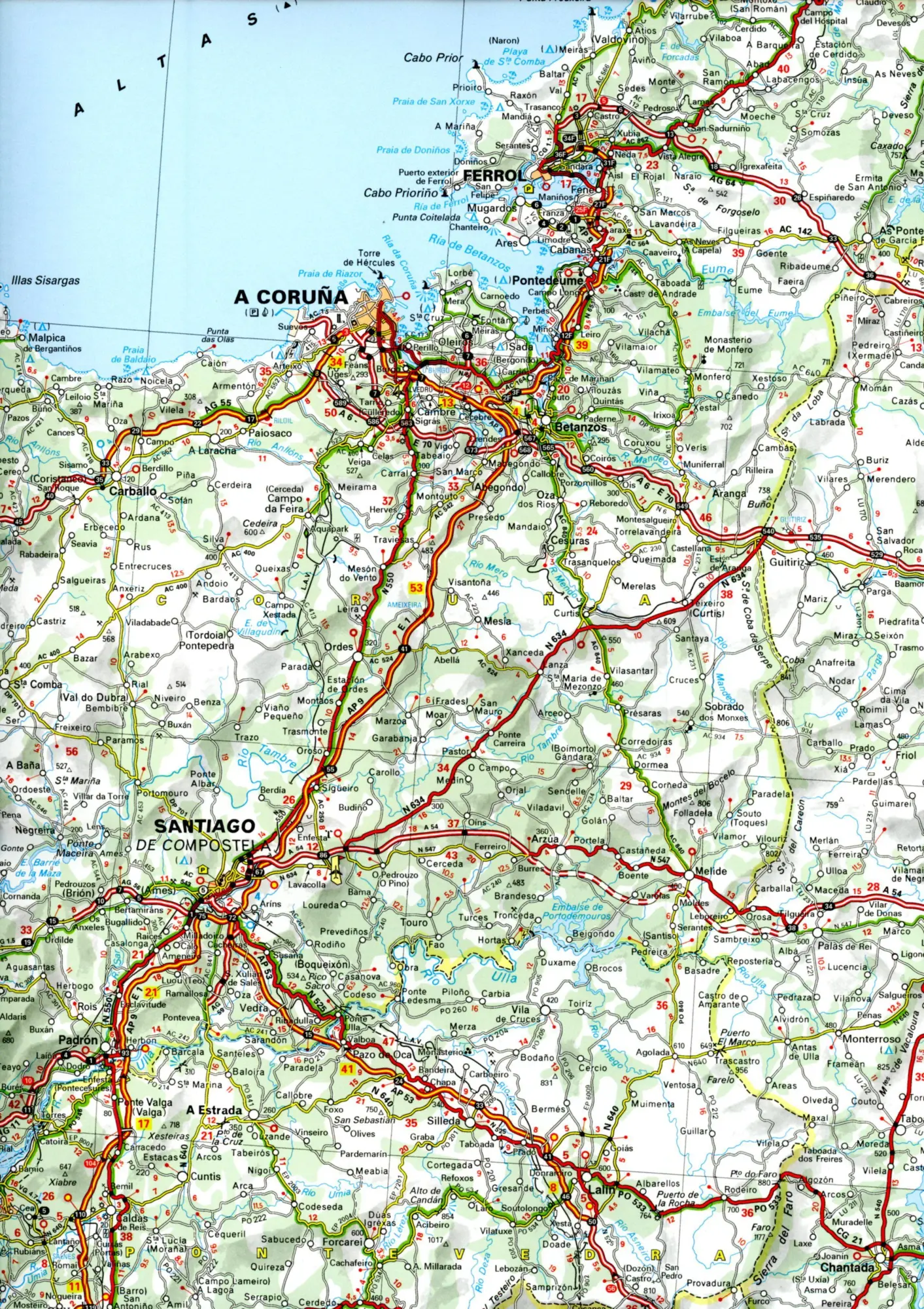 Bild: 9782067259027 | Michelin Galicien | Straßen- und Tourismuskarte 1:400.000 | 1 S.