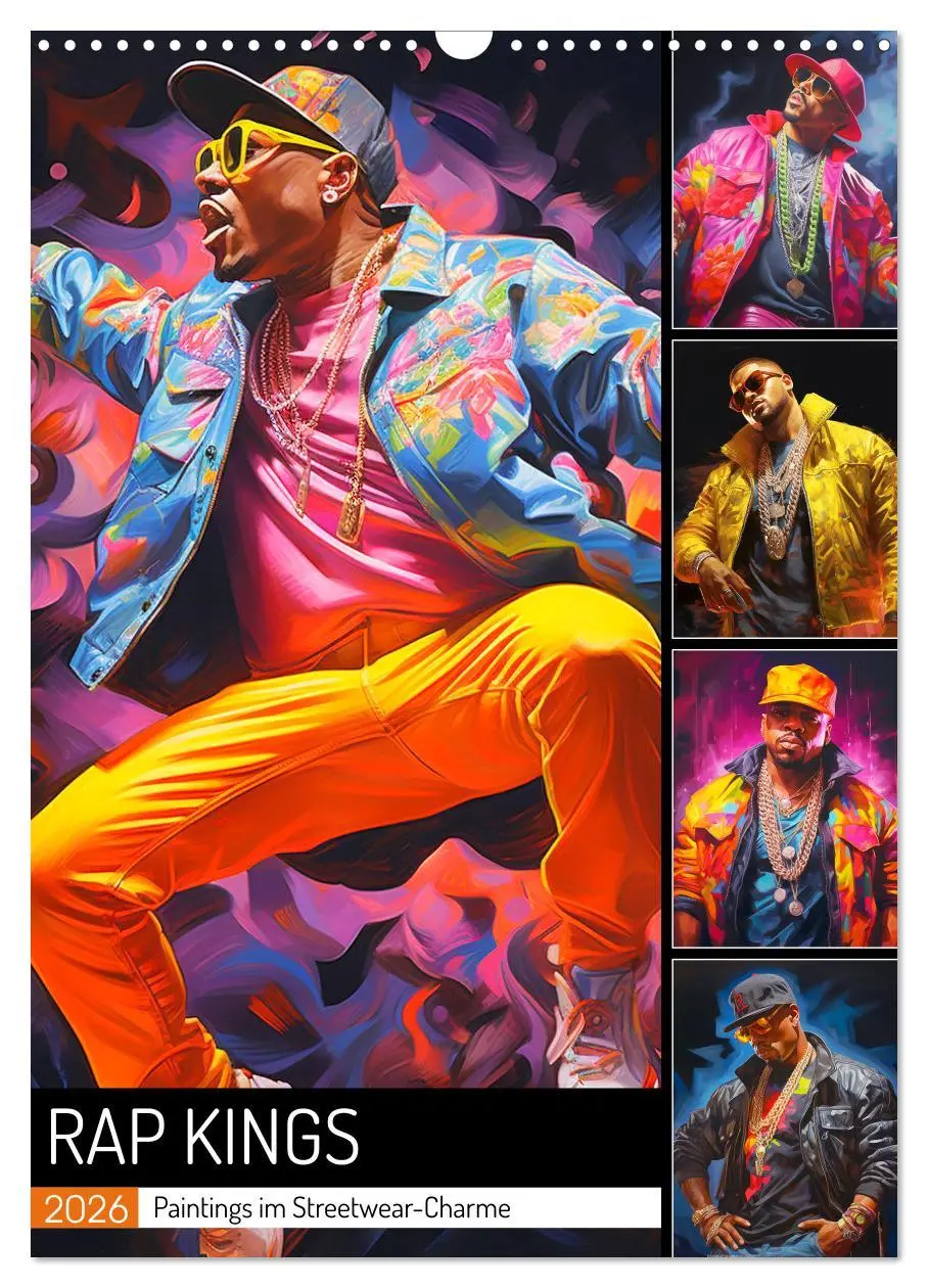 Cover: 9783516309027 | Rap Kings. Paintings im Streetwear-Charme (Wandkalender 2026 DIN A3...