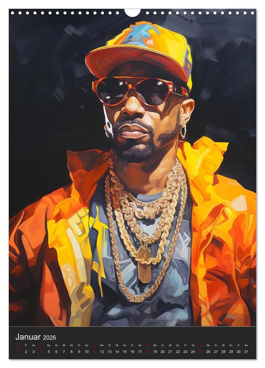 Bild: 9783516309027 | Rap Kings. Paintings im Streetwear-Charme (Wandkalender 2026 DIN A3...