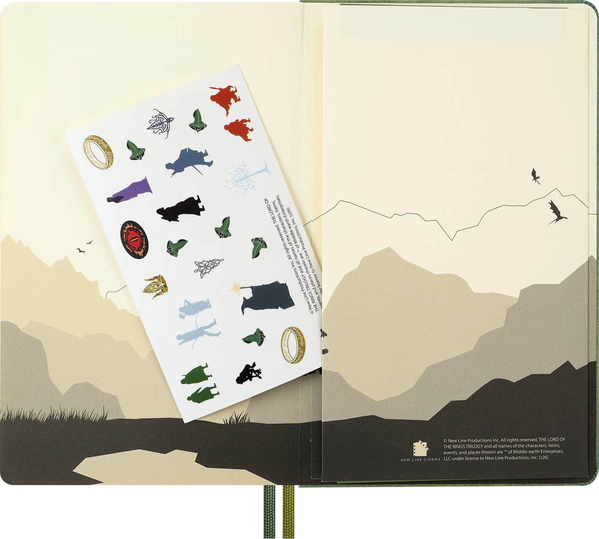 Bild: 8056999279127 | Moleskine 12 Monate Der Herr der Ringe Tageskalender 2027, L/A5, 1...