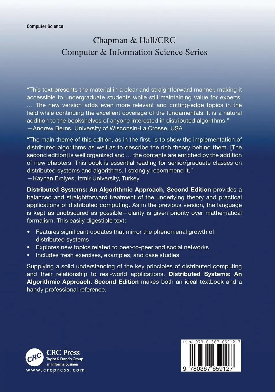 Rückseite: 9780367659127 | Distributed Systems | An Algorithmic Approach, Second Edition | Ghosh
