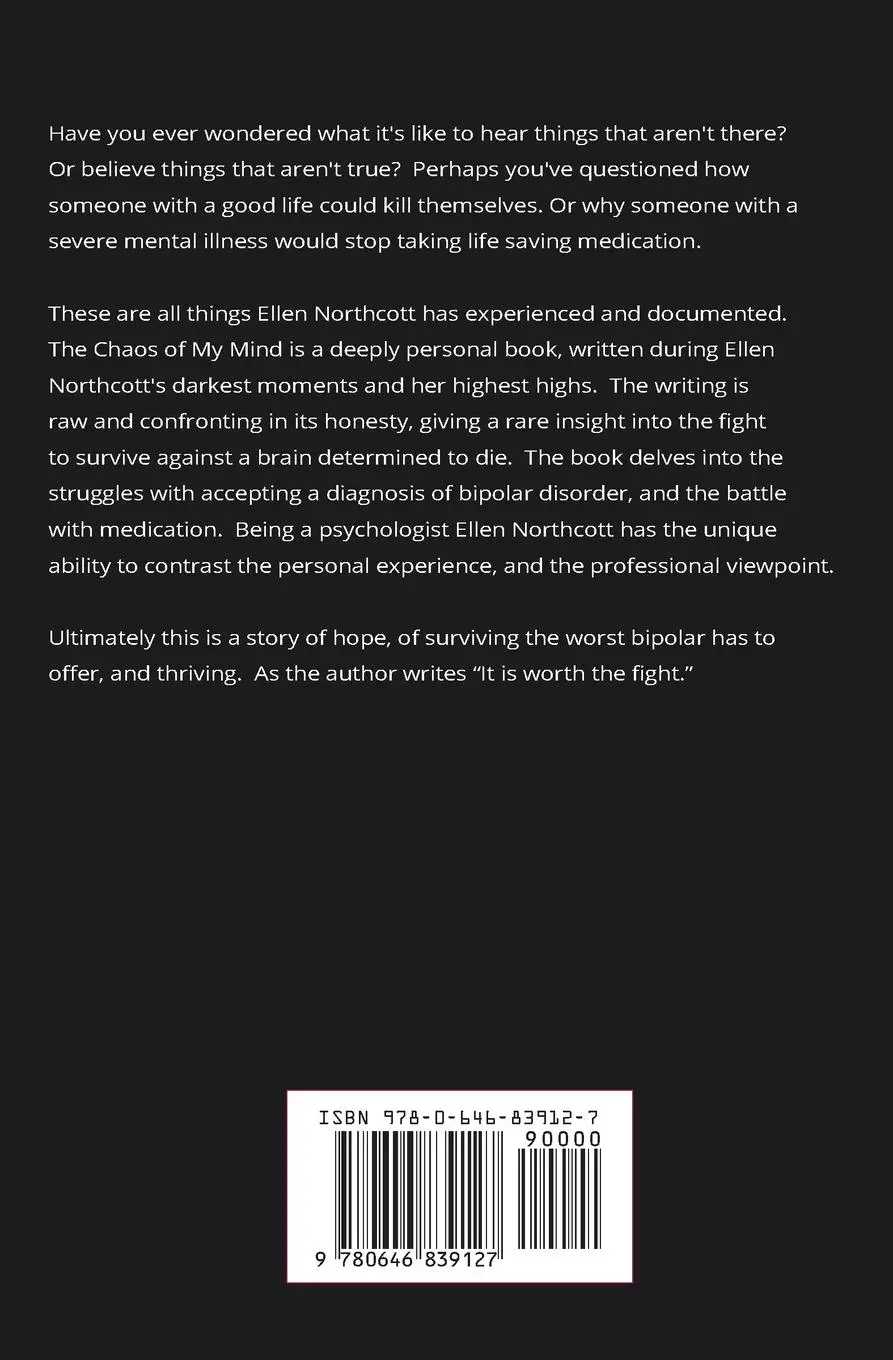 Rückseite: 9780646839127 | The Chaos of My Mind | a bipolar memoir | Ellen Northcott | Buch
