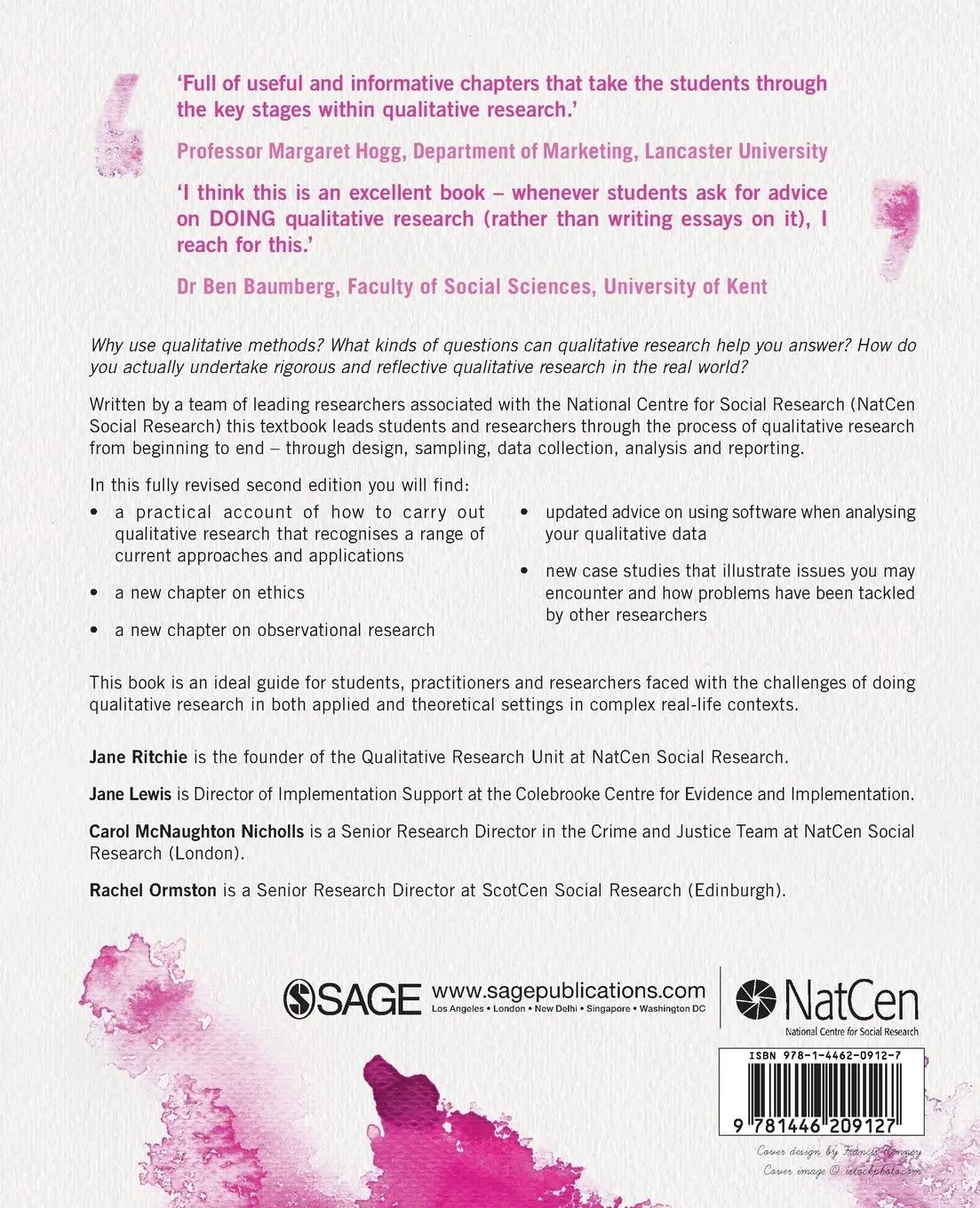 Rückseite: 9781446209127 | Qualitative Research Practice | Jane Lewis (u. a.) | Taschenbuch