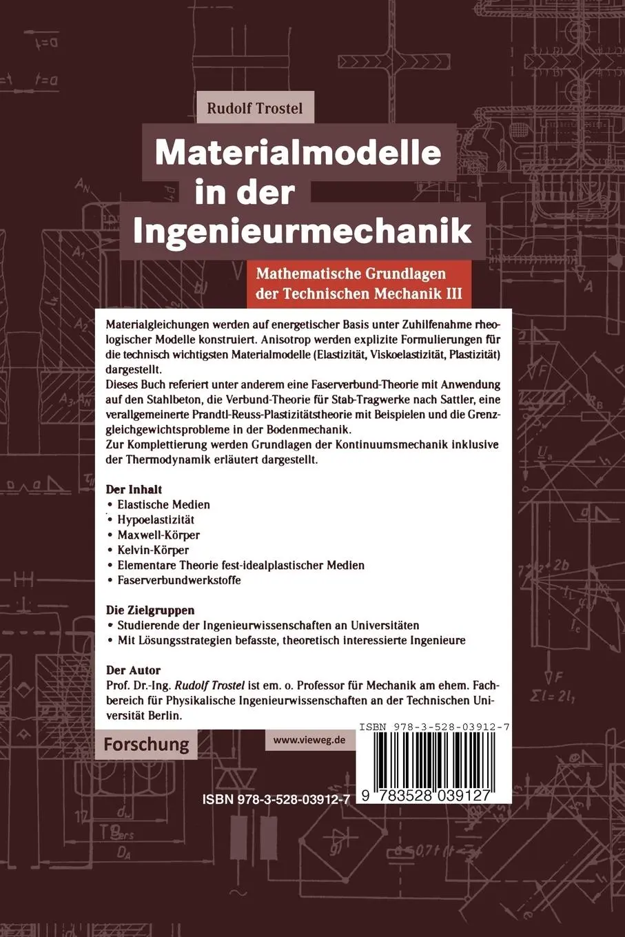 Rückseite: 9783528039127 | Mathematische Grundlagen der Technischen Mechanik III...