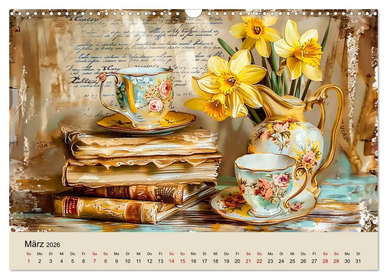 Bild: 9783457369227 | Shabby Chic Romantik - Vintage Tassen, Blumen und nostalgische...
