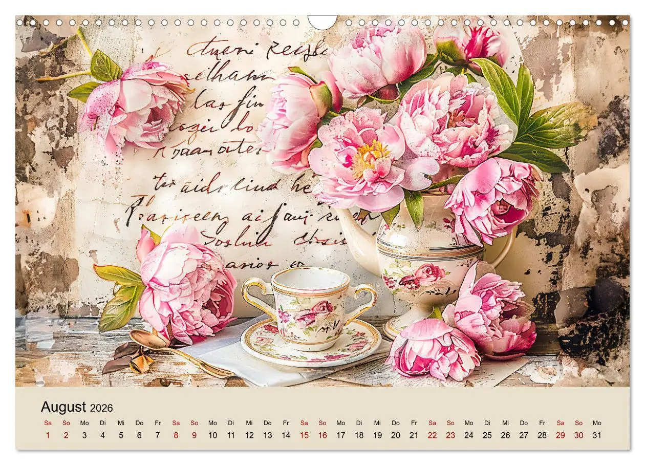 Bild: 9783457369227 | Shabby Chic Romantik - Vintage Tassen, Blumen und nostalgische...