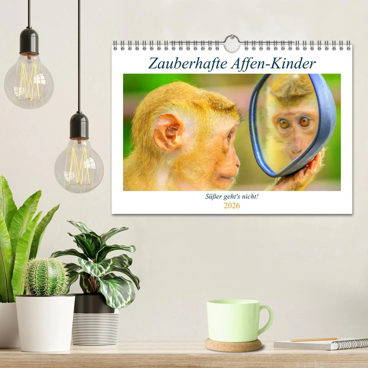 Bild: 9783457749227 | Zauberhafte Affenkinder. Süßer geht´s nicht! (Wandkalender 2026 DIN...