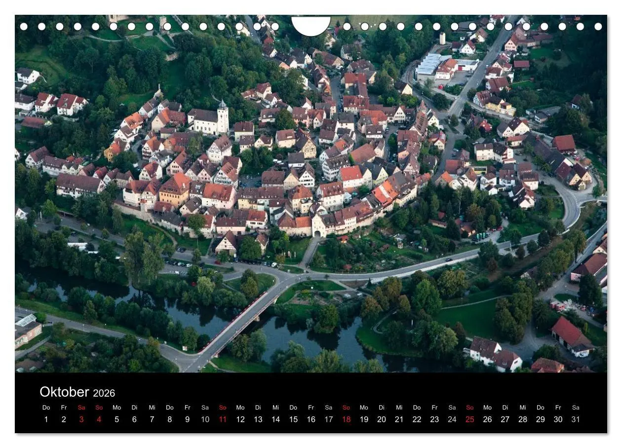 Bild: 9783516079227 | Hohenlohe von oben (Wandkalender 2026 DIN A4 quer), CALVENDO...