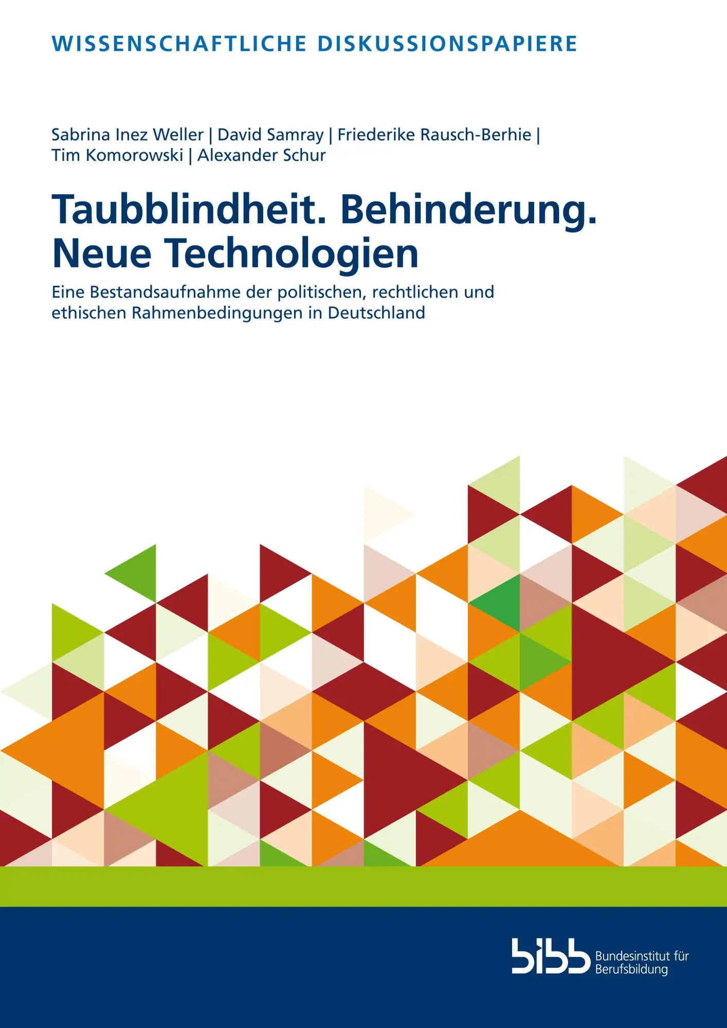 Cover: 9783847429227 | Taubblindheit. Behinderung. Neue Technologien | Weller | Taschenbuch