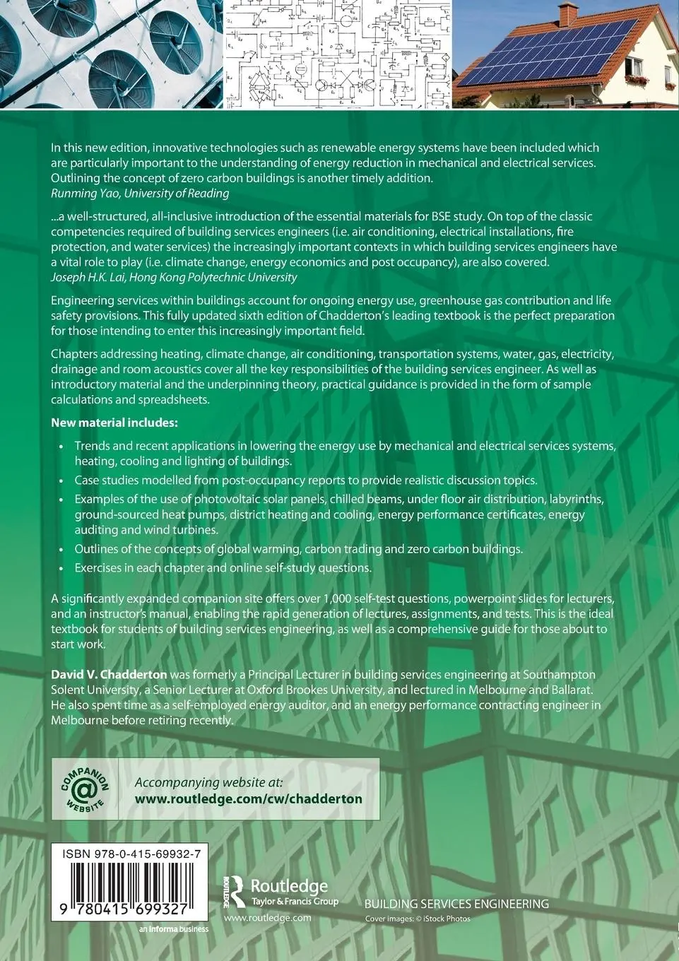 Rückseite: 9780415699327 | Building Services Engineering | David V. Chadderton | Taschenbuch