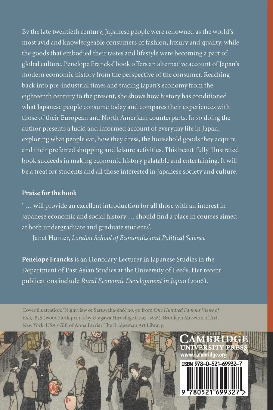 Rückseite: 9780521699327 | The Japanese Consumer | Penelope Francks | Taschenbuch | Englisch