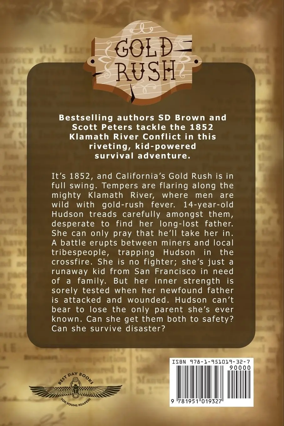 Rückseite: 9781951019327 | I Escaped The Gold Rush Fever | A California Gold Rush Survival Story