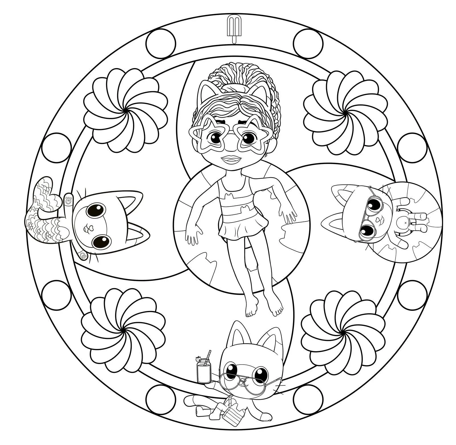 Bild: 9783845129327 | Gabby's Dollhouse: Mandala-Malspaß | Taschenbuch | Gabby's Dollhouse