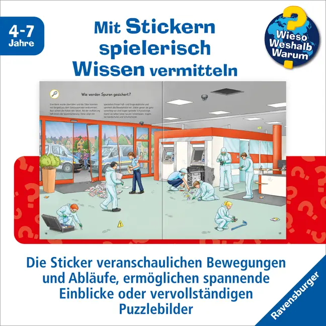 Bild: 9783473329427 | Wieso? Weshalb? Warum? Stickerheft: Polizei | Oliver Kockmann | Buch