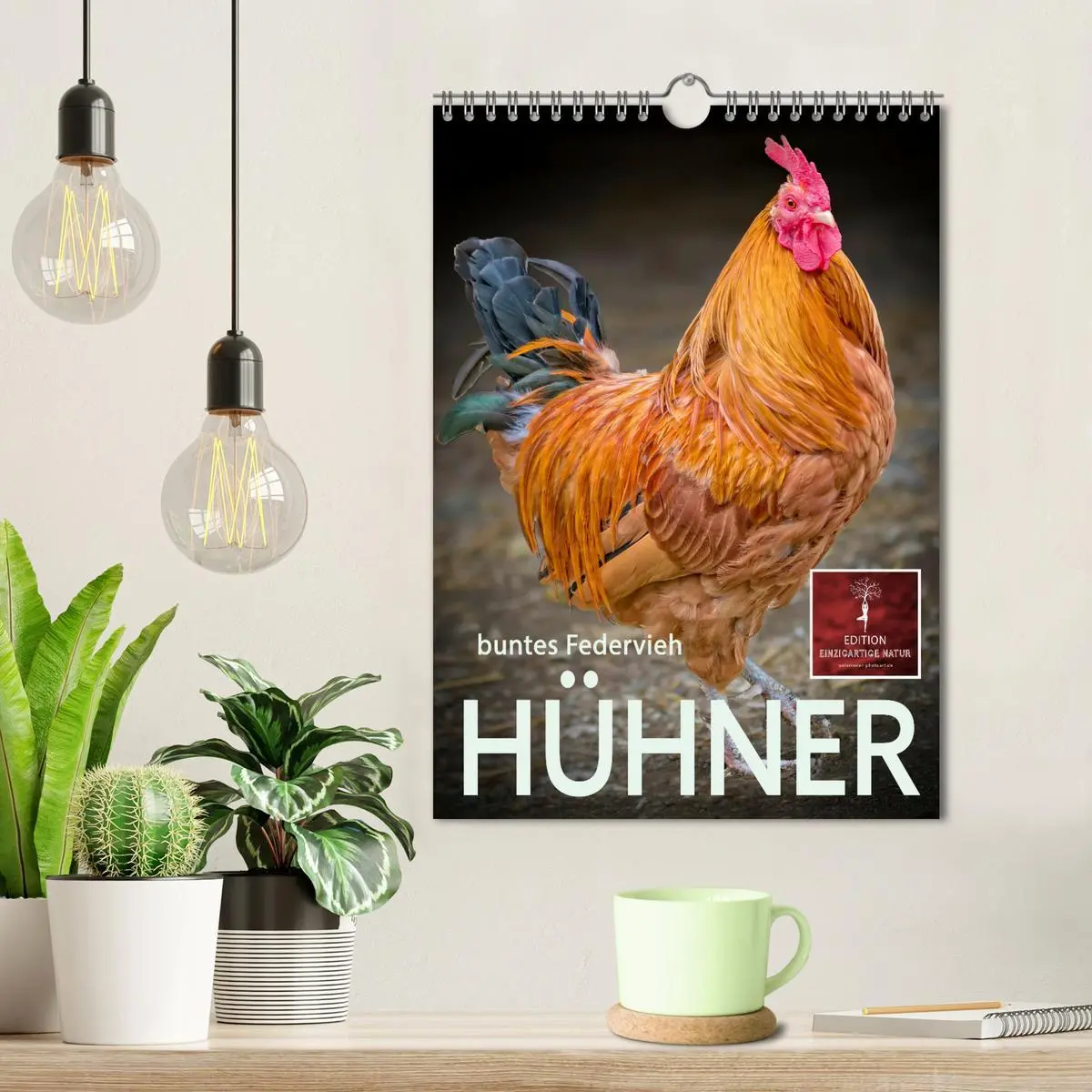 Bild: 9783516369427 | Hühner - buntes Federvieh (Wandkalender 2026 DIN A4 hoch), CALVENDO...