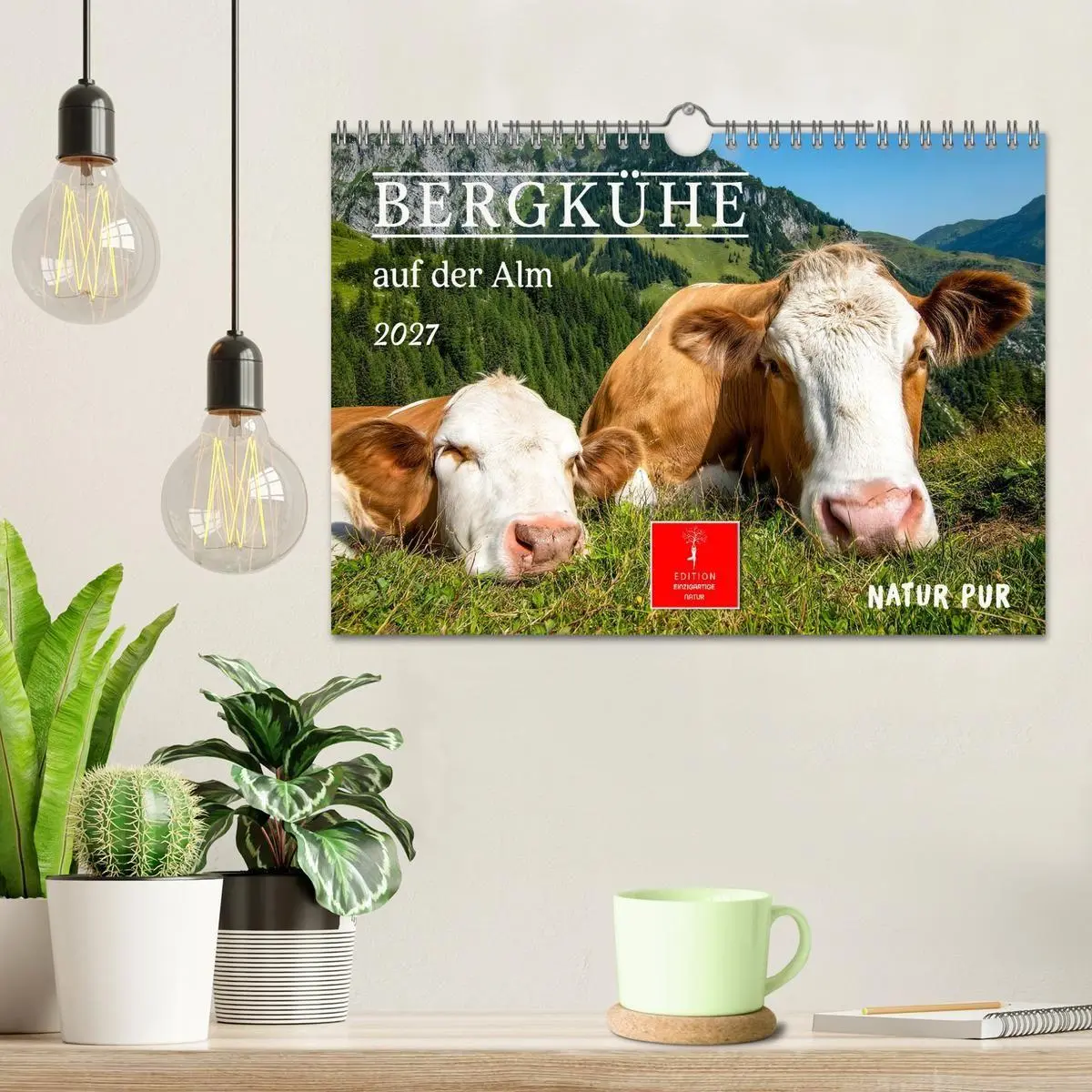 Bild: 9783516819427 | Bergkühe auf der Alm - Natur pur (Wandkalender 2027 DIN A4 quer),...