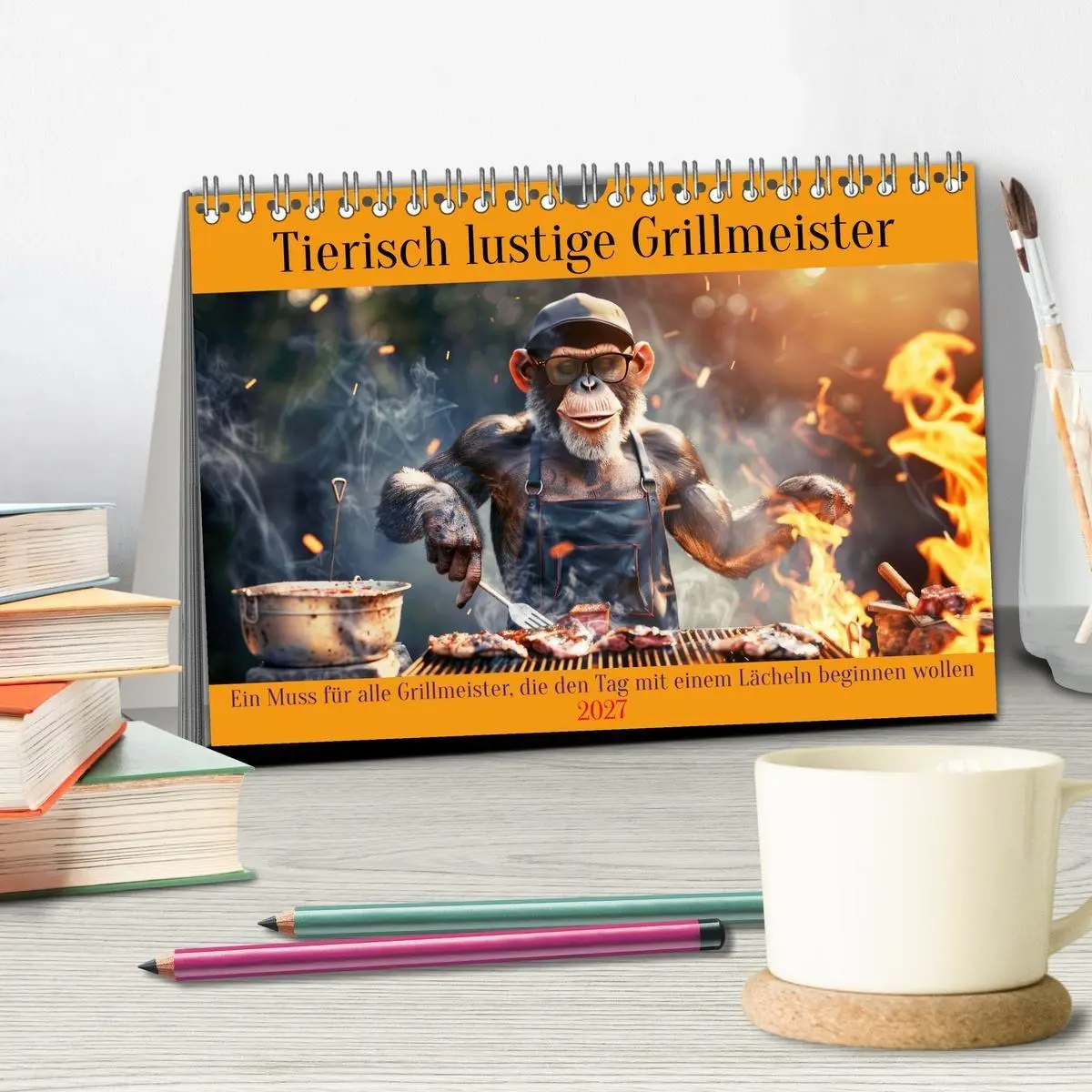 Bild: 9783569079427 | Tierisch lustige Grillmeister (Tischkalender 2027 DIN A5 quer),...