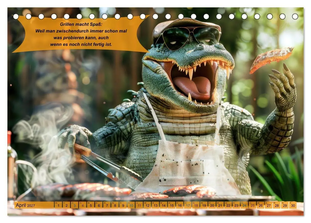 Bild: 9783569079427 | Tierisch lustige Grillmeister (Tischkalender 2027 DIN A5 quer),...