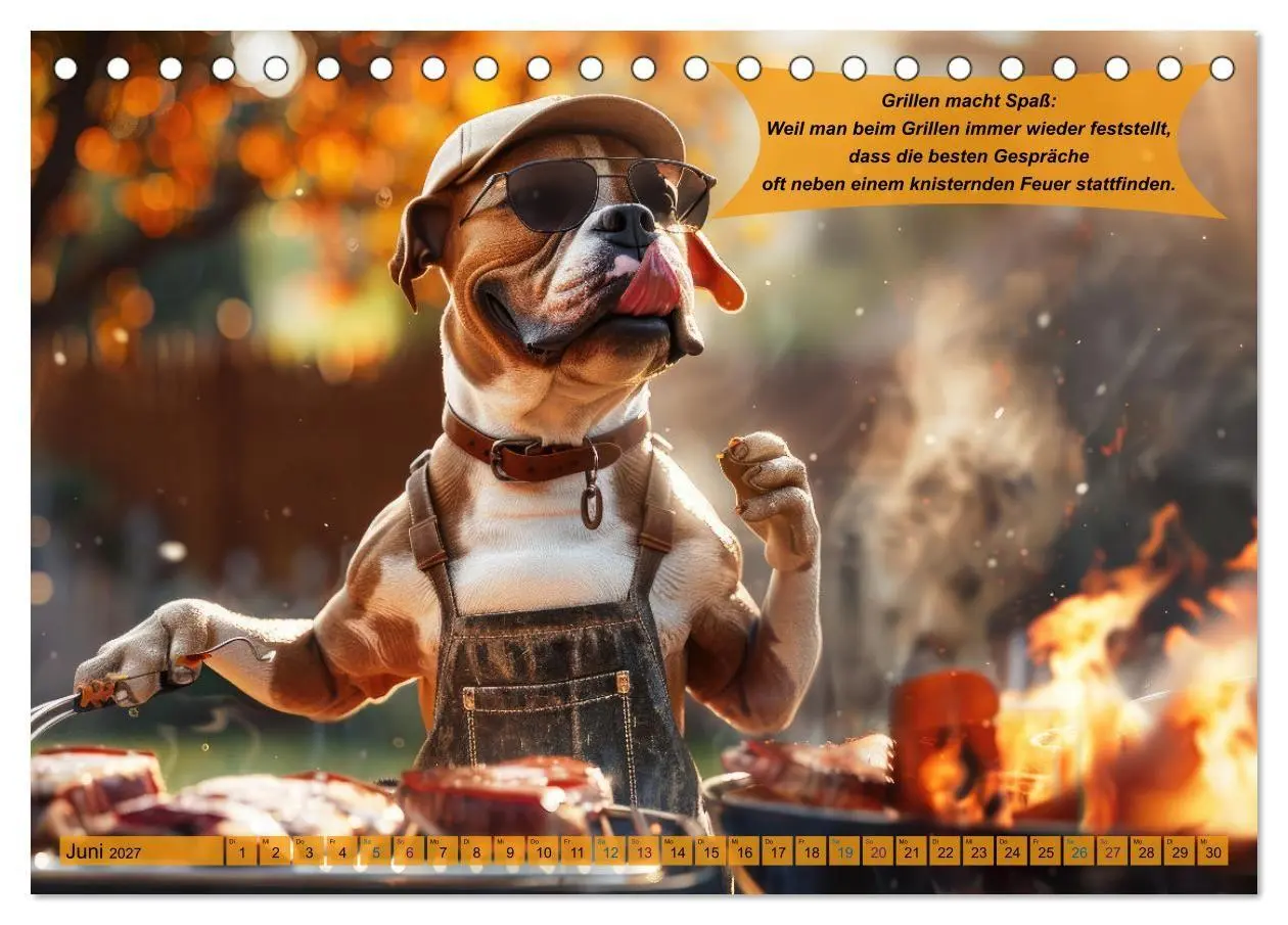Bild: 9783569079427 | Tierisch lustige Grillmeister (Tischkalender 2027 DIN A5 quer),...