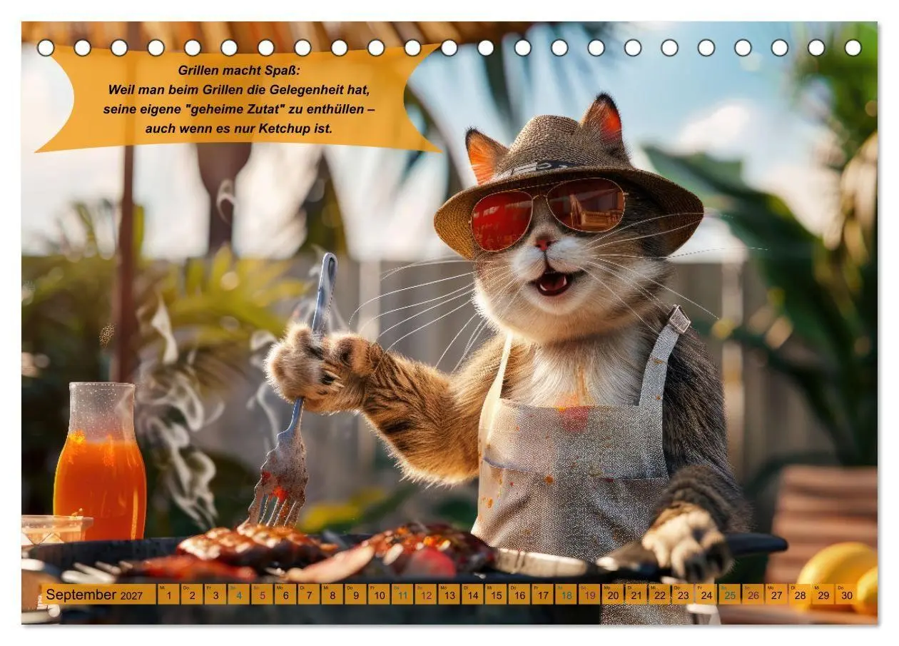 Bild: 9783569079427 | Tierisch lustige Grillmeister (Tischkalender 2027 DIN A5 quer),...
