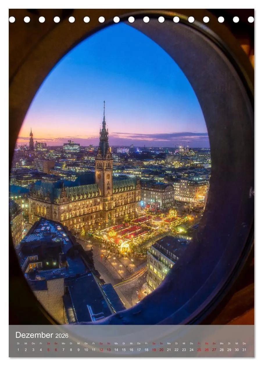 Bild: 9783516359527 | Hamburg - Die schönste Hafenstadt (Tischkalender 2026 DIN A5 hoch),...