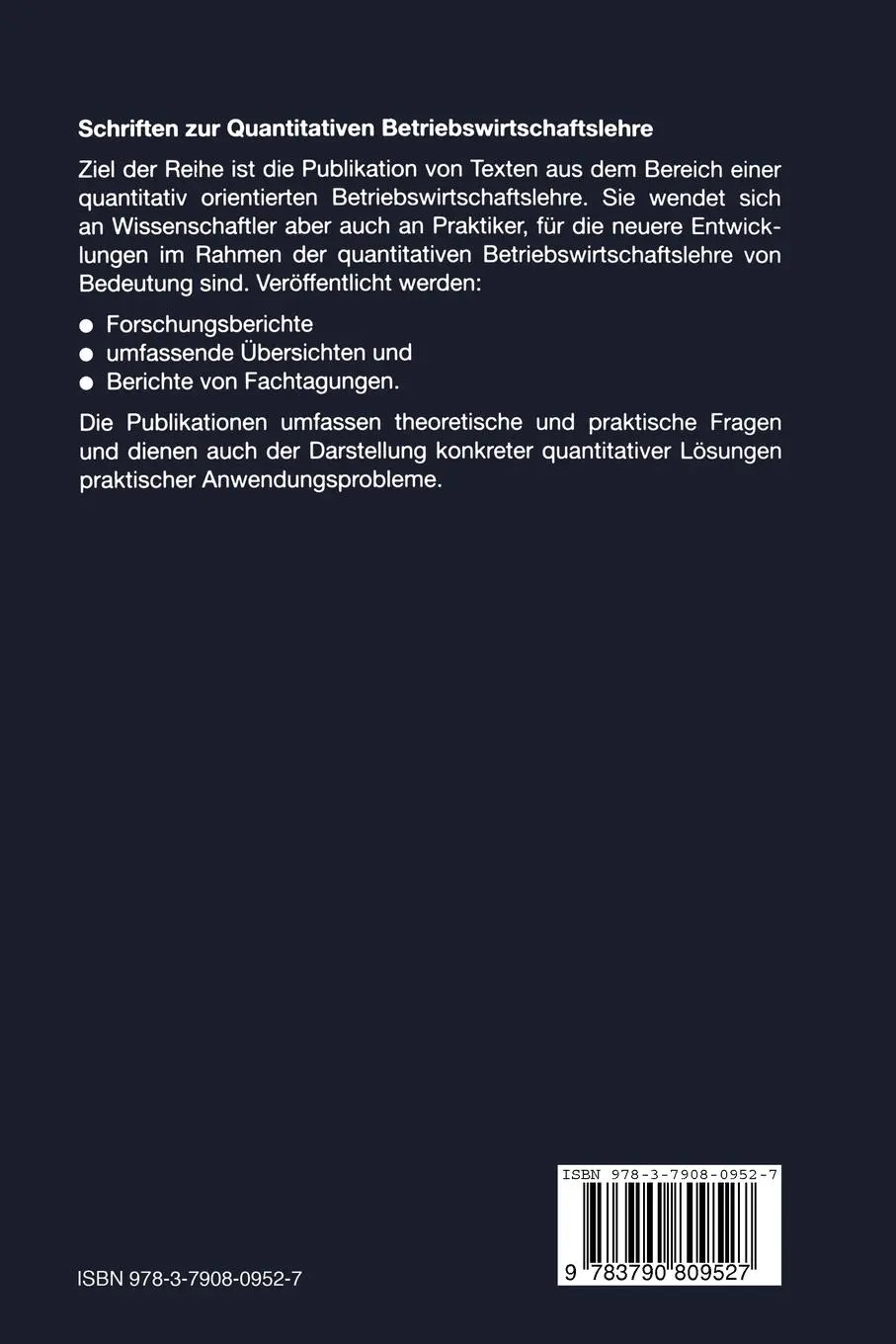 Rückseite: 9783790809527 | Hierarchische Aushandlungen in Organisationen | Carsten Homburg | Buch