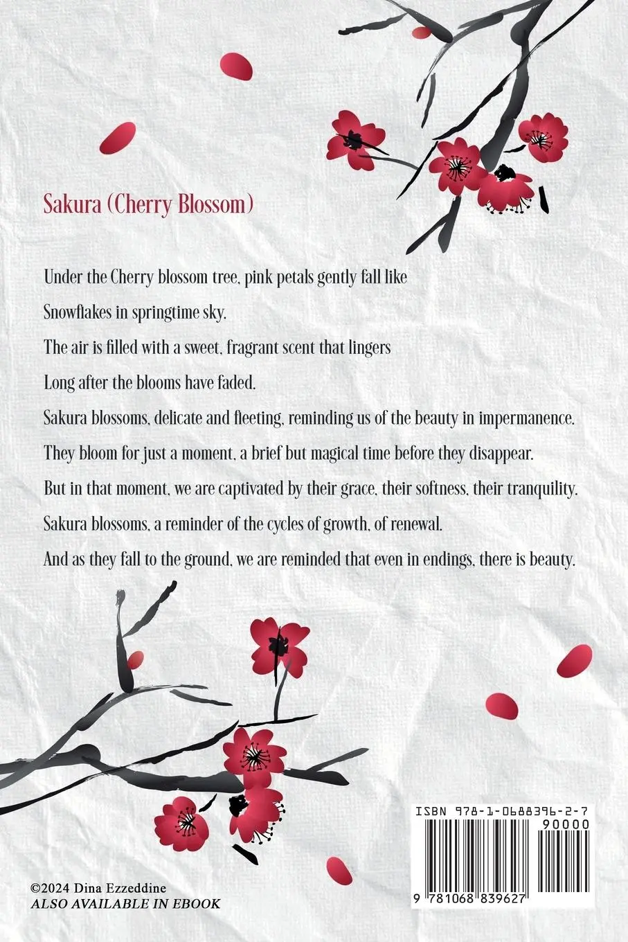Rückseite: 9781068839627 | Dance in the Rain | Haikus and Poetry for the soul | Dina Ezzeddine
