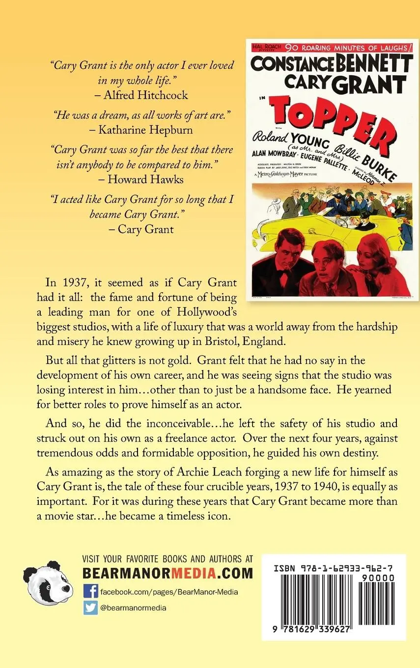 Rückseite: 9781629339627 | Cary Grant (hardback) | Taking the Lead | Gene Popa | Buch | Englisch