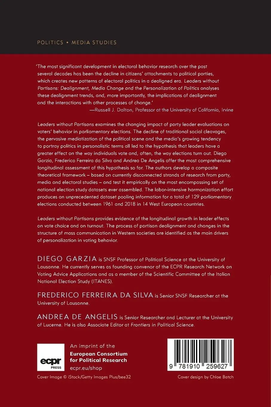 Rückseite: 9781910259627 | Leaders without Partisans | Diego Garzia (u. a.) | Taschenbuch | 2024