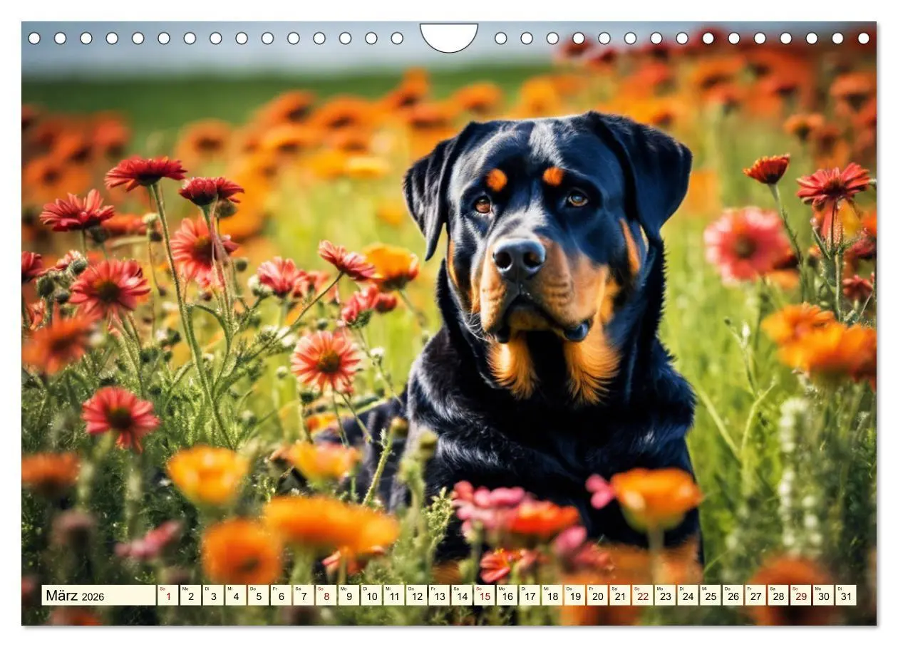 Bild: 9783457329627 | Rottweiler - die Beschützer (Wandkalender 2026 DIN A4 quer),...
