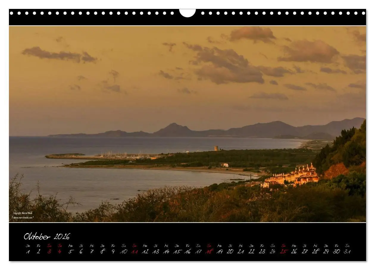 Bild: 9783516109627 | Sardinien Panoramakalender (Wandkalender 2026 DIN A3 quer),...