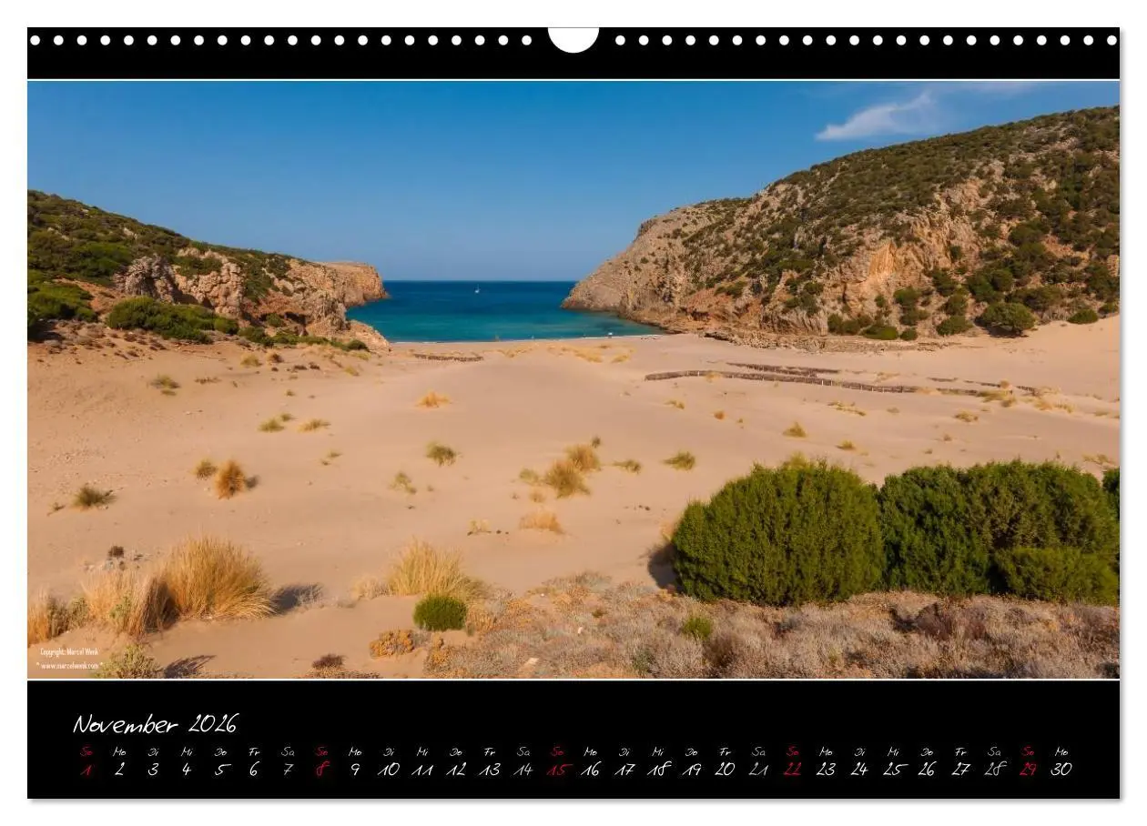 Bild: 9783516109627 | Sardinien Panoramakalender (Wandkalender 2026 DIN A3 quer),...