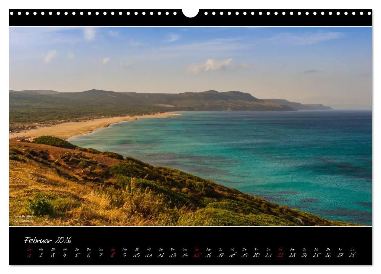 Bild: 9783516109627 | Sardinien Panoramakalender (Wandkalender 2026 DIN A3 quer),...