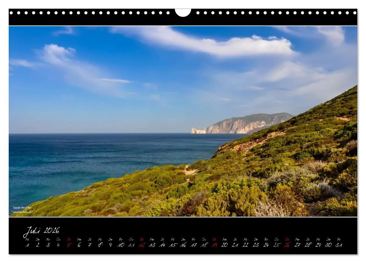 Bild: 9783516109627 | Sardinien Panoramakalender (Wandkalender 2026 DIN A3 quer),...