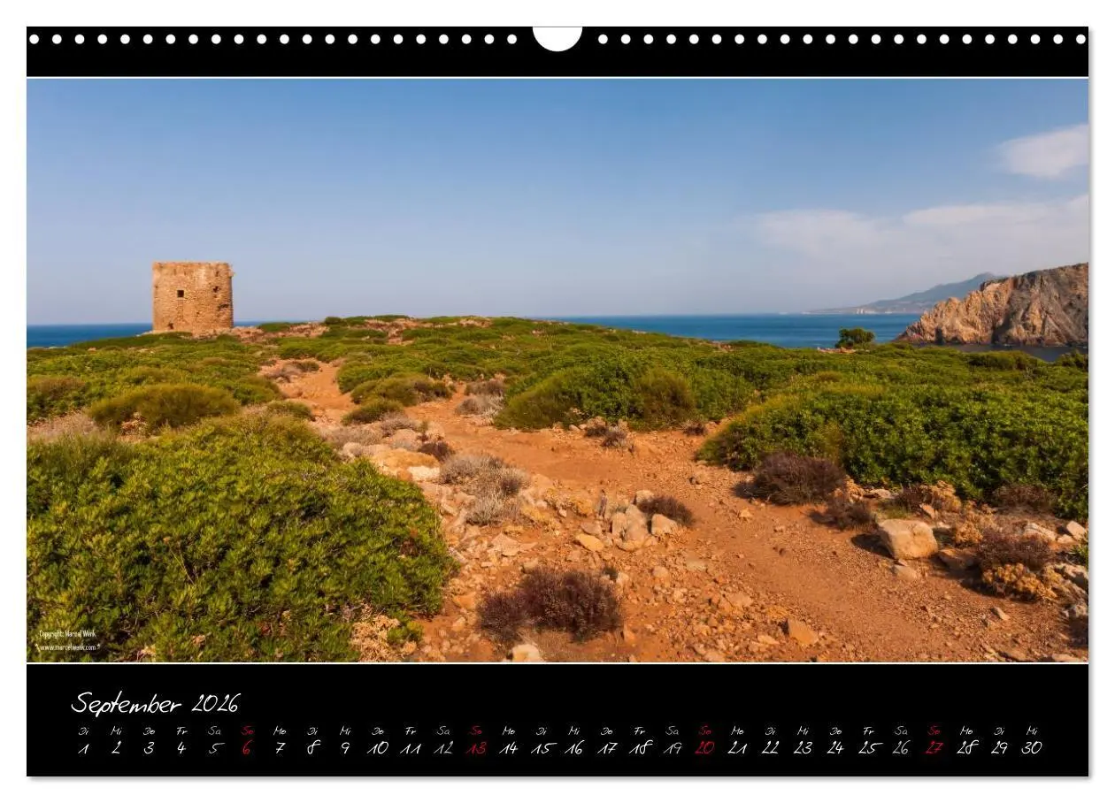Bild: 9783516109627 | Sardinien Panoramakalender (Wandkalender 2026 DIN A3 quer),...