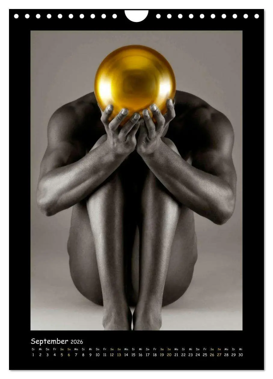 Bild: 9783516349627 | Golden Ball Männerakte exquisit (Wandkalender 2026 DIN A4 hoch),...