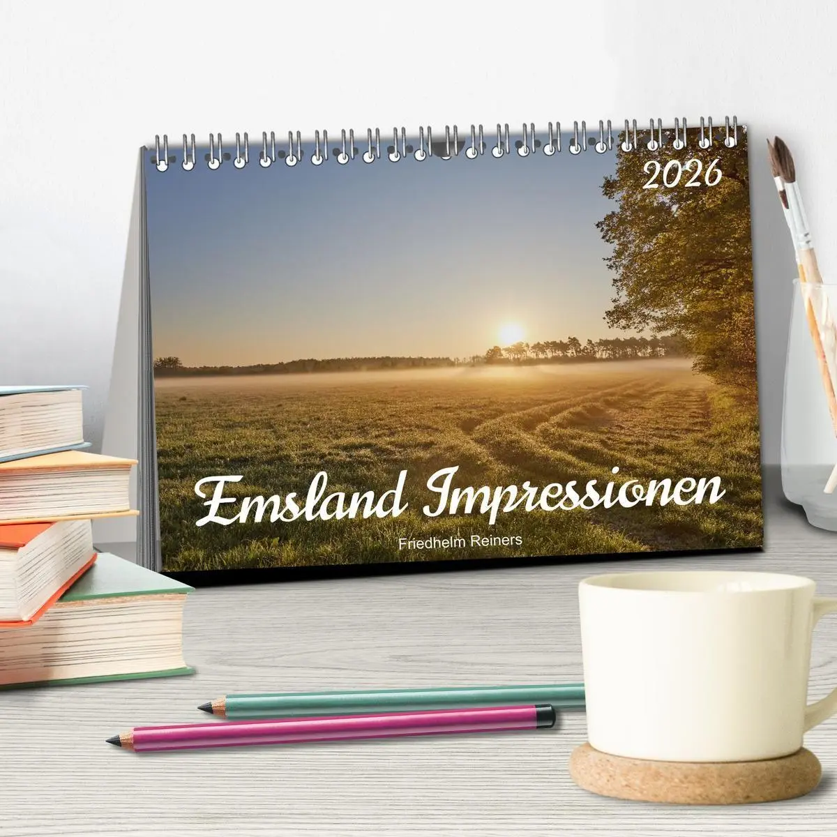 Bild: 9783516729627 | Emsland Impressionen (Tischkalender 2026 DIN A5 quer), CALVENDO...