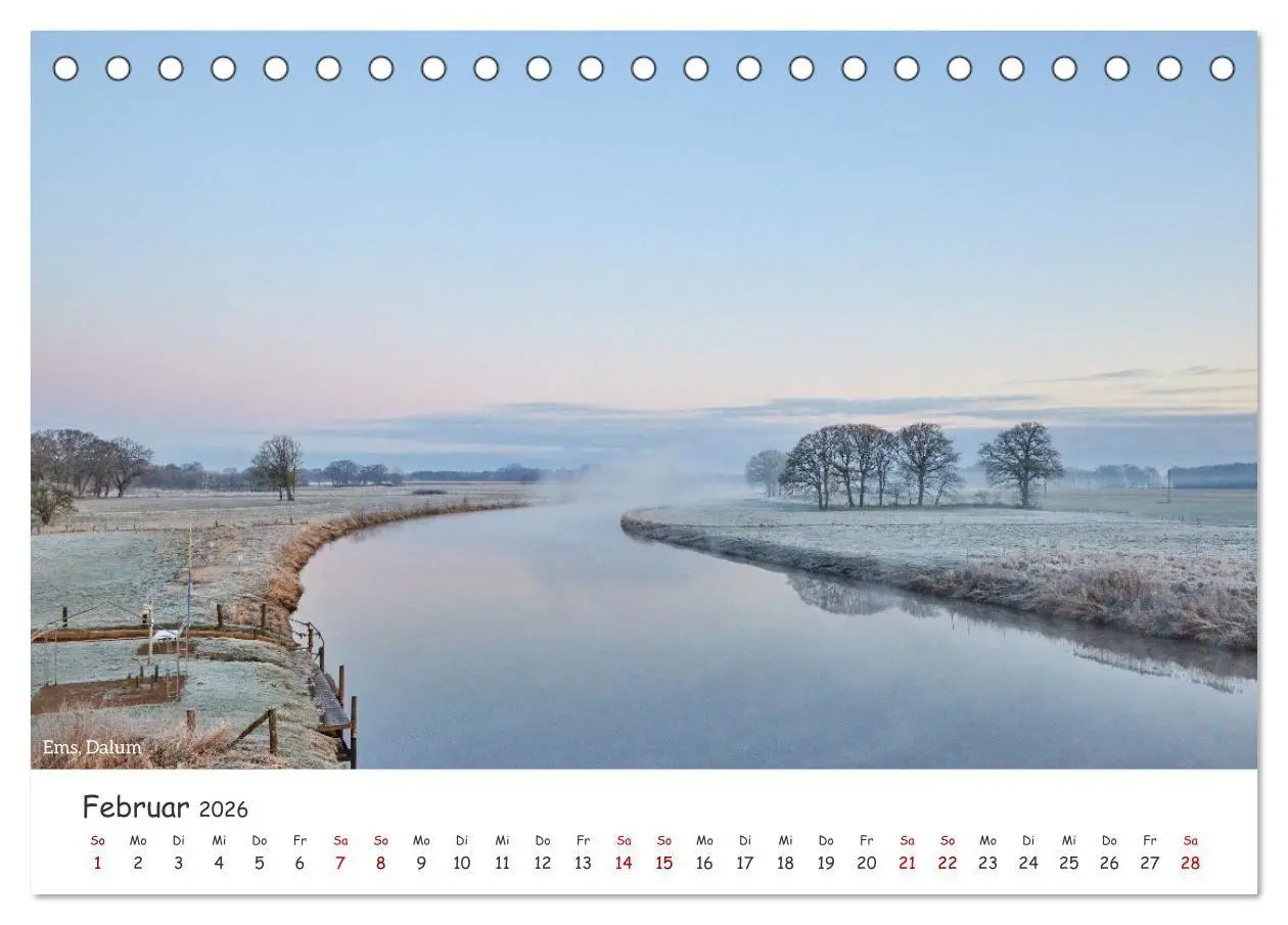Bild: 9783516729627 | Emsland Impressionen (Tischkalender 2026 DIN A5 quer), CALVENDO...