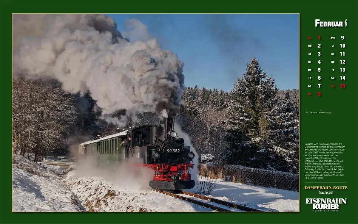 Bild: 9783844659627 | Dampfbahn-Route Sachsen 2026 | Kalender | 25 S. | Deutsch | 2026 Bild: 9783844659627 | Dampfbahn-Route Sachsen 2026 | Kalender | 25 S. | Deutsch | 2026