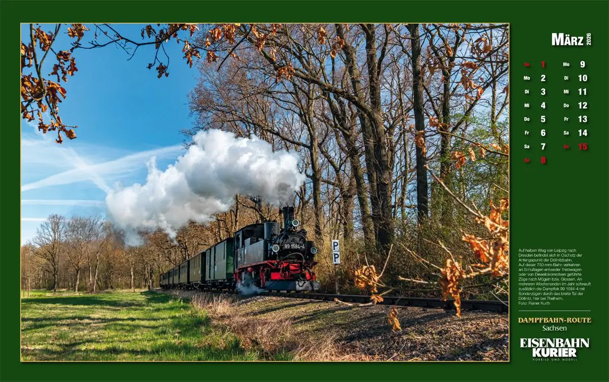 Bild: 9783844659627 | Dampfbahn-Route Sachsen 2026 | Kalender | 25 S. | Deutsch | 2026 Bild: 9783844659627 | Dampfbahn-Route Sachsen 2026 | Kalender | 25 S. | Deutsch | 2026