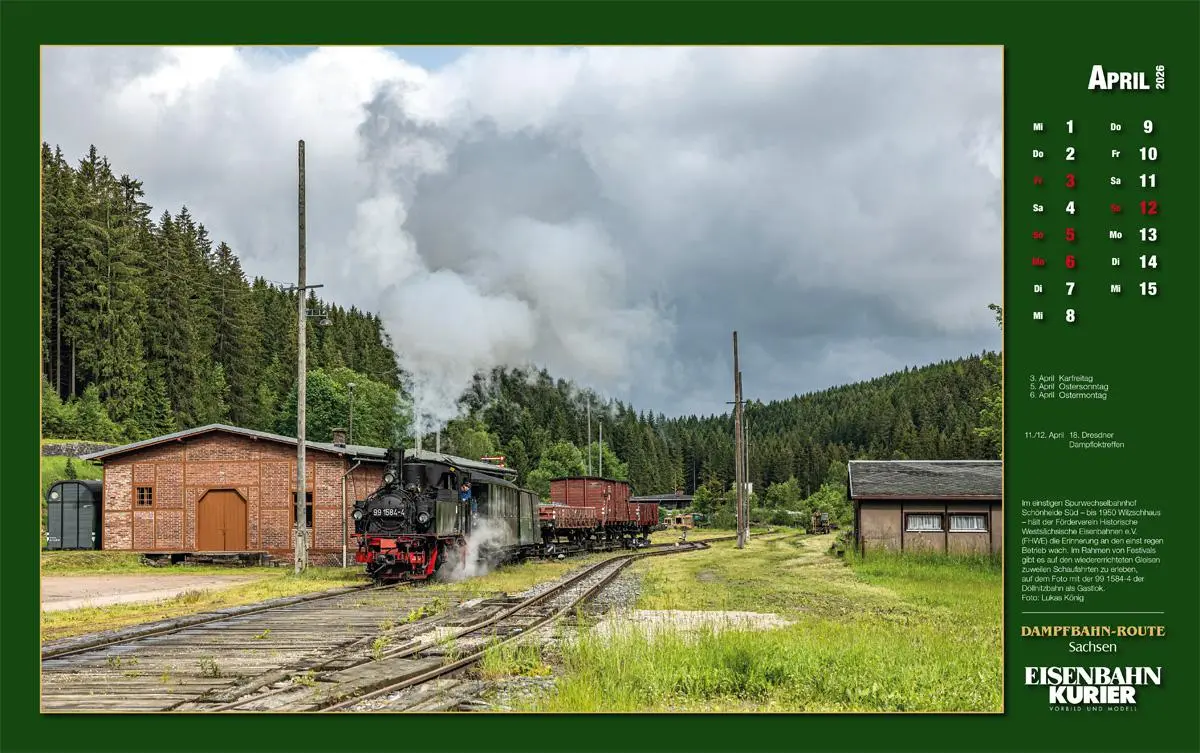 Bild: 9783844659627 | Dampfbahn-Route Sachsen 2026 | Kalender | 25 S. | Deutsch | 2026 Bild: 9783844659627 | Dampfbahn-Route Sachsen 2026 | Kalender | 25 S. | Deutsch | 2026