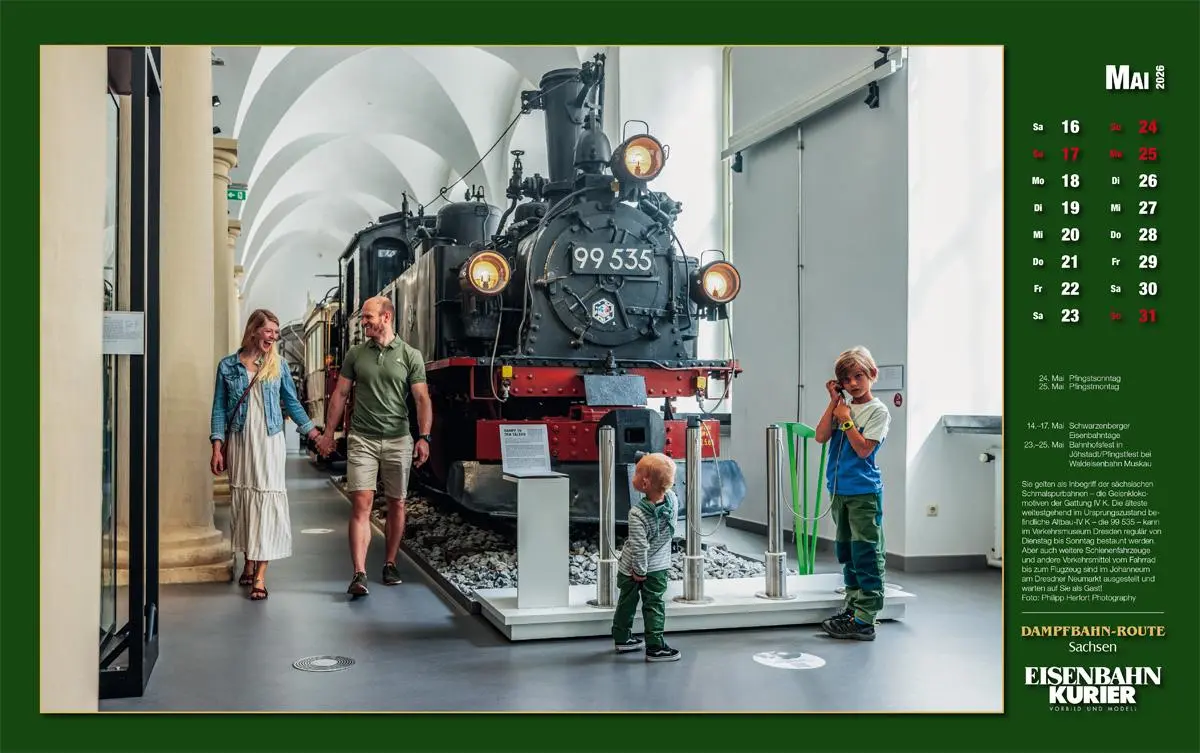 Bild: 9783844659627 | Dampfbahn-Route Sachsen 2026 | Kalender | 25 S. | Deutsch | 2026 Bild: 9783844659627 | Dampfbahn-Route Sachsen 2026 | Kalender | 25 S. | Deutsch | 2026