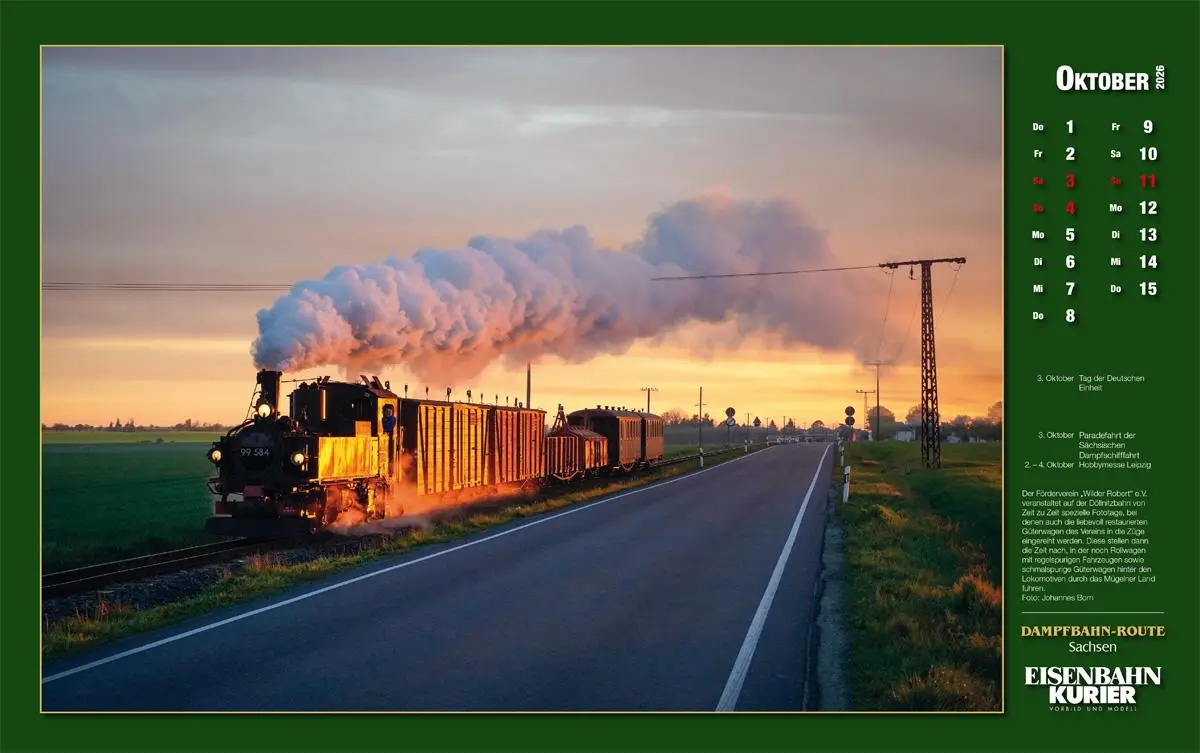Bild: 9783844659627 | Dampfbahn-Route Sachsen 2026 | Kalender | 25 S. | Deutsch | 2026 Bild: 9783844659627 | Dampfbahn-Route Sachsen 2026 | Kalender | 25 S. | Deutsch | 2026