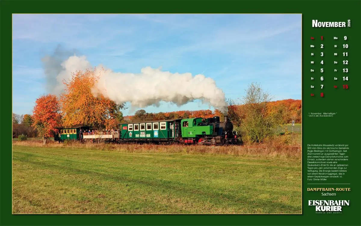 Bild: 9783844659627 | Dampfbahn-Route Sachsen 2026 | Kalender | 25 S. | Deutsch | 2026 Bild: 9783844659627 | Dampfbahn-Route Sachsen 2026 | Kalender | 25 S. | Deutsch | 2026