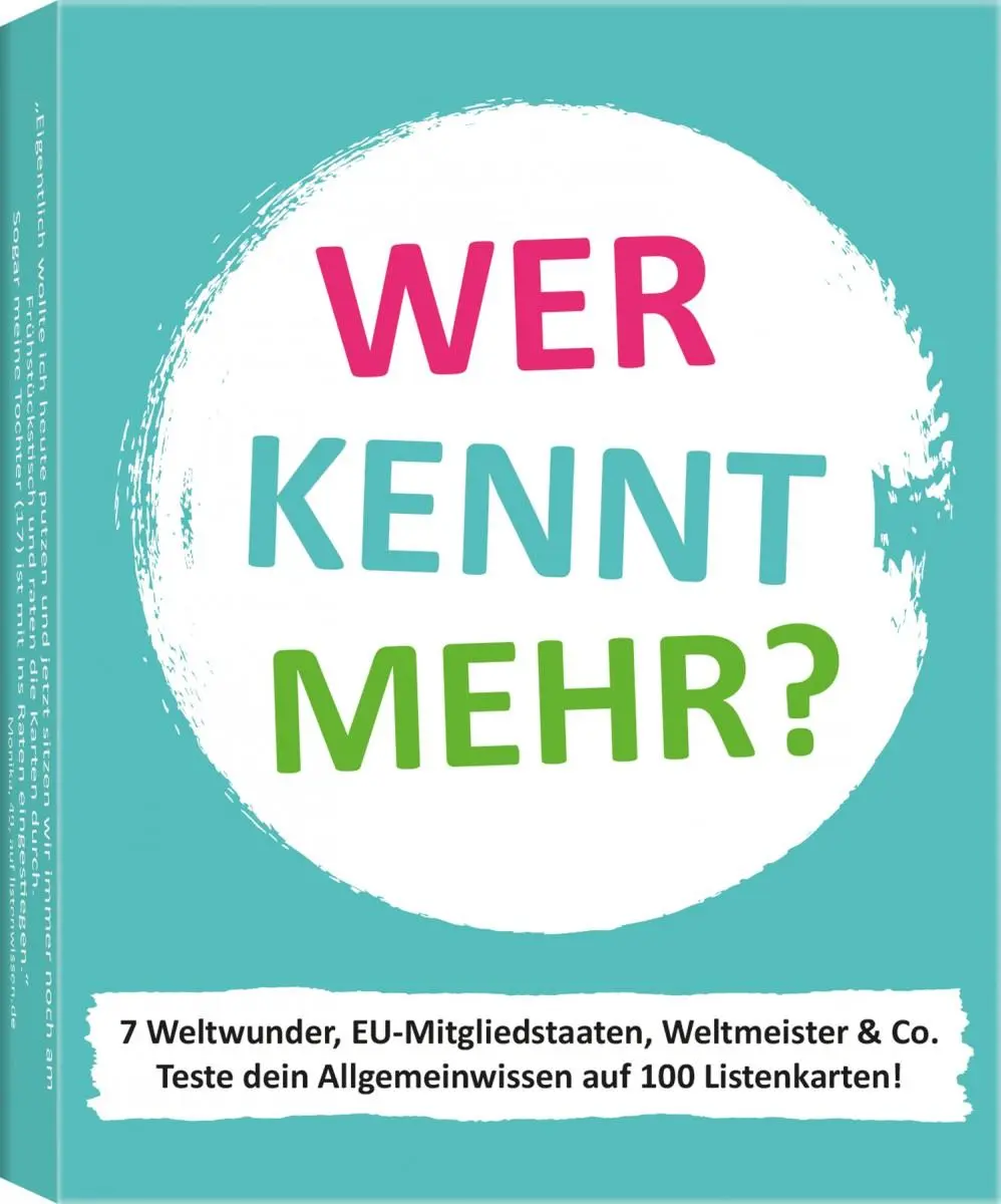 Cover: 9789463599627 | Wer kennt mehr? | Teste dein Allgemeinwissen | Lukas Sieverding | 2024